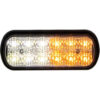 Buyers LED Rectangular Amber/Clear Strobe Light 10-30VDC - 12 LEDs - 8891602