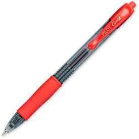 Pilot® G2 Gel Retractable Rollerball Pen Fine 0.7mm Red Ink Dozen