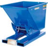 Steel Self-Dumping Forklift Hopper W/ Bump Release 3 Cu. Yd. 2000 Lbs. Cap. Blue