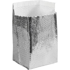Global Industrial™ Cool Shield Insulated Box Liners 8""L x 8""W x 8""D Silver 25/Pack