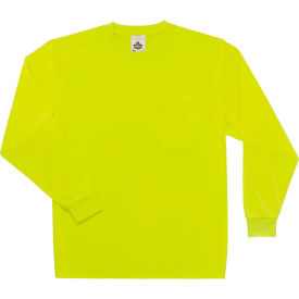 Ergodyne® GloWear® 8091 Non-Certified Long Sleeve T-Shirt Lime 3XL