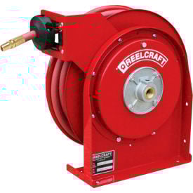 Reelcraft 4425 OLP 1/4""x25' 300 PSI Premium Duty All Steel Spring Retractable Compact Hose Reel