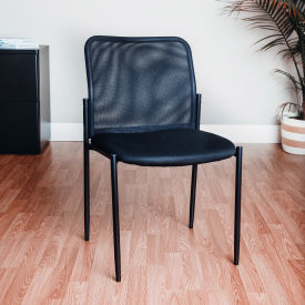 Interion® Mesh Back Guest Chair - Black