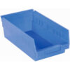 Akro-Mils Plastic Nesting Storage Shelf Bin 30130 - 6-5/8""W x 11-5/8""L x 4""H Blue