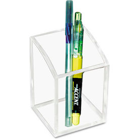 Kantek Clear Acrylic Pencil Cup 2-3/4""W x 2-3/4""D x 4""H