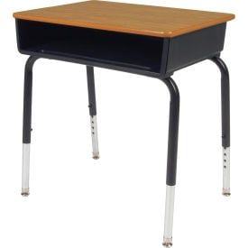 Lorell Book Box Student Desks Medium Oak - 2/Carton