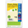 Avery® Print or Write Removable Color-Coding Labels 3/4"" Dia Neon Green 1008/Pack