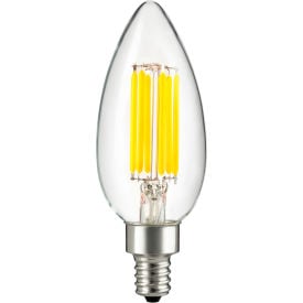 Sunlite® LED Filament B11 Bulb 120V 5W 600 Lumens Candelabra Screw Base 4000K Cool White