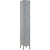 Global Industrial™ Capital® 3-Tier 3 Door Locker 12""W x 15""D x 78""H Gray Unassembled