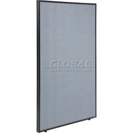 Interion® Office Partition Panel 48-1/4""W x 60""H Blue