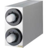 Beverage Cabinet (2) Cup Dispensers Stainless Steel