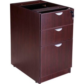 Boss Deluxe Pedestal File Box/Box/File 16""W x 22""D Mocha