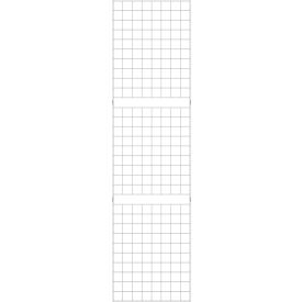 2' x 8' - Portable Wire Grid Wall Panel - Semi-Gloss White