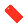 Global Industrial Shipping Tag #8 6-1/4""L x 3-1/8""W Fluorescent Red 1000/Pack