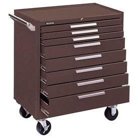 Kennedy® 348XB K2000 Series 34""W X 20""D X 40""H 8 Drawer Brown Roller Cabinet