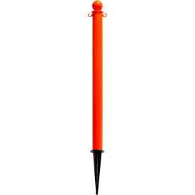 Global Industrial™ Plastic Ground Pole 35""H Safety Orange