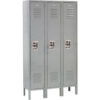 Global Industrial™ Infinity® 1-Tier 3 Door Locker 36""W x 12""D x 66""H Gray Unassembled