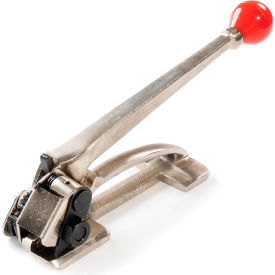 Pac Strapping Heavy Duty Tensioner for 0.035"" Thick & 1/2-3/4"" Strap Width Silver/Red
