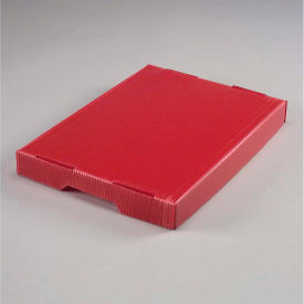 Global Industrial™ Corrugated Plastic Postal Mail Tote Lid Red