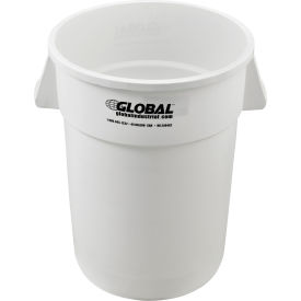 Global Industrial™ Plastic Trash Can - 44 Gallon White