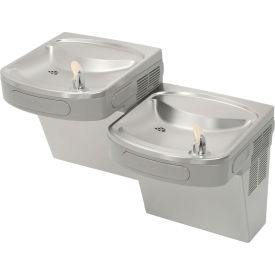 Elkay ADA Barrier Free Drinking Fountain Stainless Steel 2 Station Reversible EZSTL8SC
