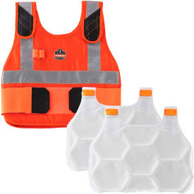 Ergodyne Chill-Its 6215HV Phase Change Cooling Vest FR Protection Orange S/M