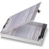 Officemate® Aluminum Storage Clipboard Top Opening 8-1/2"" x 12"" Silver