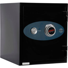 Phoenix Safe Olympian Key & Combination Dual Control Fire Resistant Safe 0.87 cu ft Black Steel