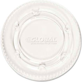 Pactiv® BWKYLS-2FR Portion Cup Lids Fits 1-1/2-2-1/2 oz. Cups Plastic Clear 2400/Carton