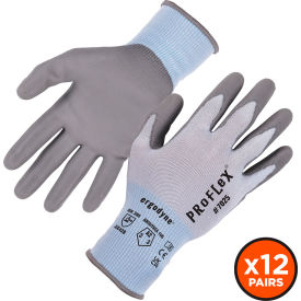 Ergodyne® Proflex 7024 Cut Resistant Gloves Polyurethane Coated ANSI A2 M Blue 12 Pairs