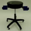 ShopSol Multi-Purpose Stool W/ Two Storage Bins 300 lb. Cap Black Vinyl - 1010486