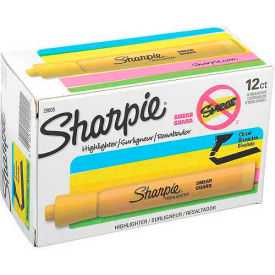 Sharpie® Accent Tank Highlighter Smear Guard Chisel Tip Yellow Ink - Dozen