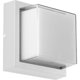 Sunlite® LED Square Modern Outdoor Wall Sconce Light Fixture 12W 850 Lumens 90 CRI White