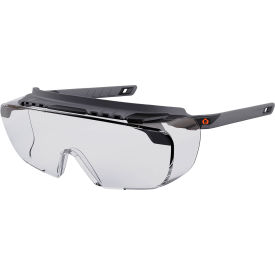 Ergodyne® Skullerz® OSMIN-AFAS Half Frame Safety Glasses Clear Lens Matte Black Frame