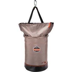 Ergodyne® Arsenal® 5973 Hoist Bucket Tool Bag w/ D Ring & Zipper Large Gray