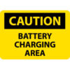 NMC C97RB OSHA Sign Caution Battery Charging Area 10"" X 14"" Yellow/Black