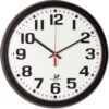 Chicago Lighthouse Bold Quartz Contract Clock 13-3/4"" Black
