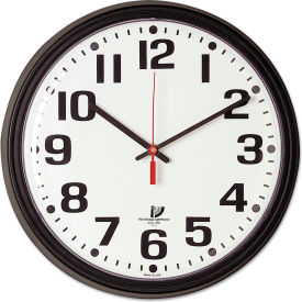 Chicago Lighthouse Bold Quartz Contract Clock 13-3/4"" Black