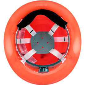 Jackson Safety Blockhead Full Brim Hard Hat Non-Vented 6-Pt. Ratchet Suspension Orange
