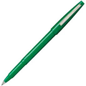 Pentel® Rolling Writer Rollerball Pen 0.8mm Green Barrel/Ink Dozen