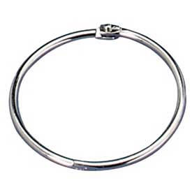 Officemate® Loose-Leaf Book Rings 1"" Diameter Silver 100/Box