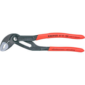 KNIPEX 87 01 180 SBA Cobra® 7-1/4"" V-Jaw Tongue & Groove Plier