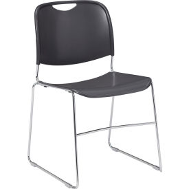 Stacking Chair - Plastic - Gray