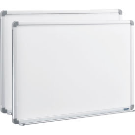 Global Industrial™ Magnetic Whiteboard - 36 x 24 - Steel Surface - Pack of 2