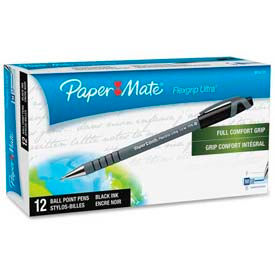 Paper Mate® FlexGrip Ultra Ball Pen Medium Black Barrel/Ink Dozen