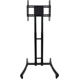 Luxor Adjustable Height Rolling TV Stand For 32""-70"" TVs Black