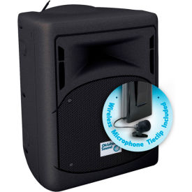 Office & School Supplies — Oklahoma Sound 40 Watt Wireless PA System with Tie-Clip/Lavalier Mic