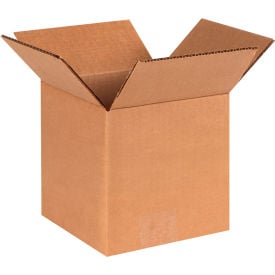 Global Industrial™ Cube Cardboard Corrugated Boxes 6""L x 6""W x 6""H Kraft