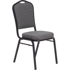 NPS Silhouette Banquet Stacking Chair - Fabric - Graystone - 9350 Series