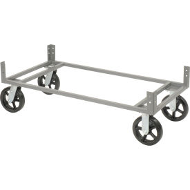 Global Industrial™ Dolly Base Without Casters 60""W x 24""D Gray